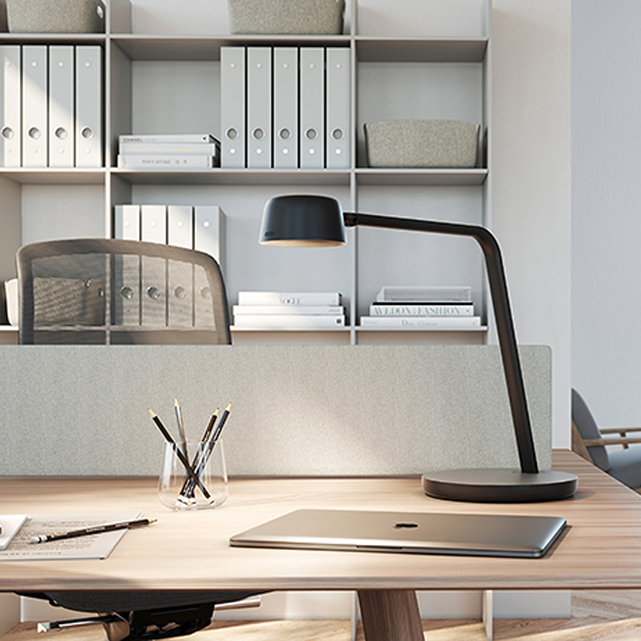 GLAMOX Motus Table LED Arbeitsleuchte schwarz