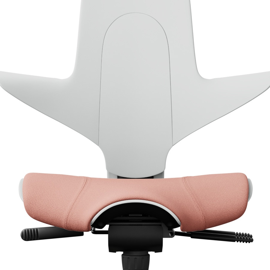 HAG Capisco Puls 8020 weiß mit Polster Select rosa 64213 detail