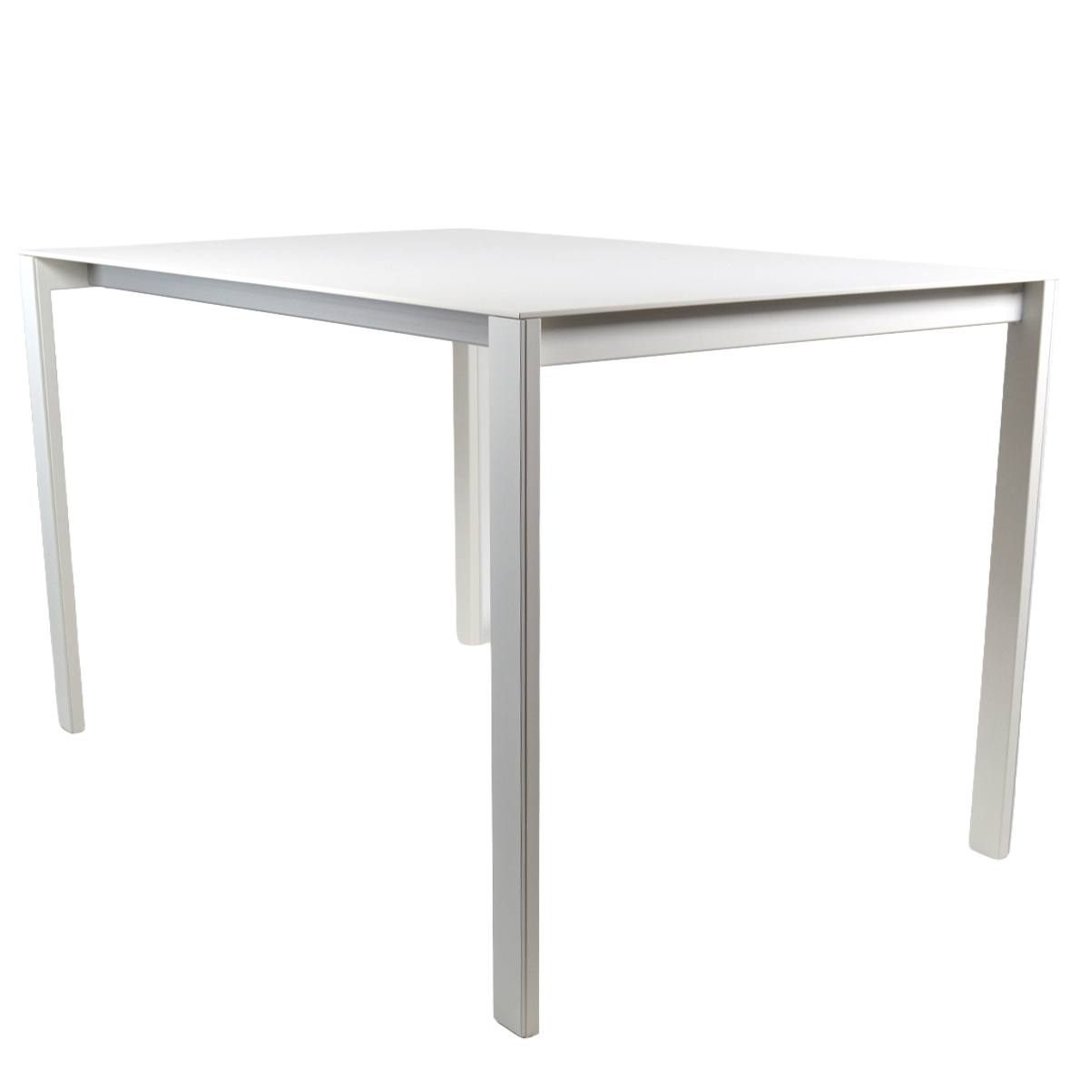 ABVERKAUF: Kristalia Thin-K Aluminium Esstisch | 123x80 cm | weiß