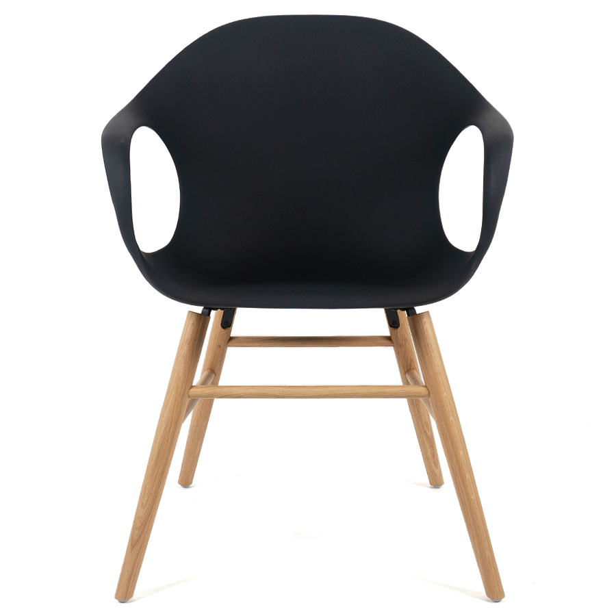 Kristalia ELEPHANT Stuhl mit Holzgestell Eiche - Front