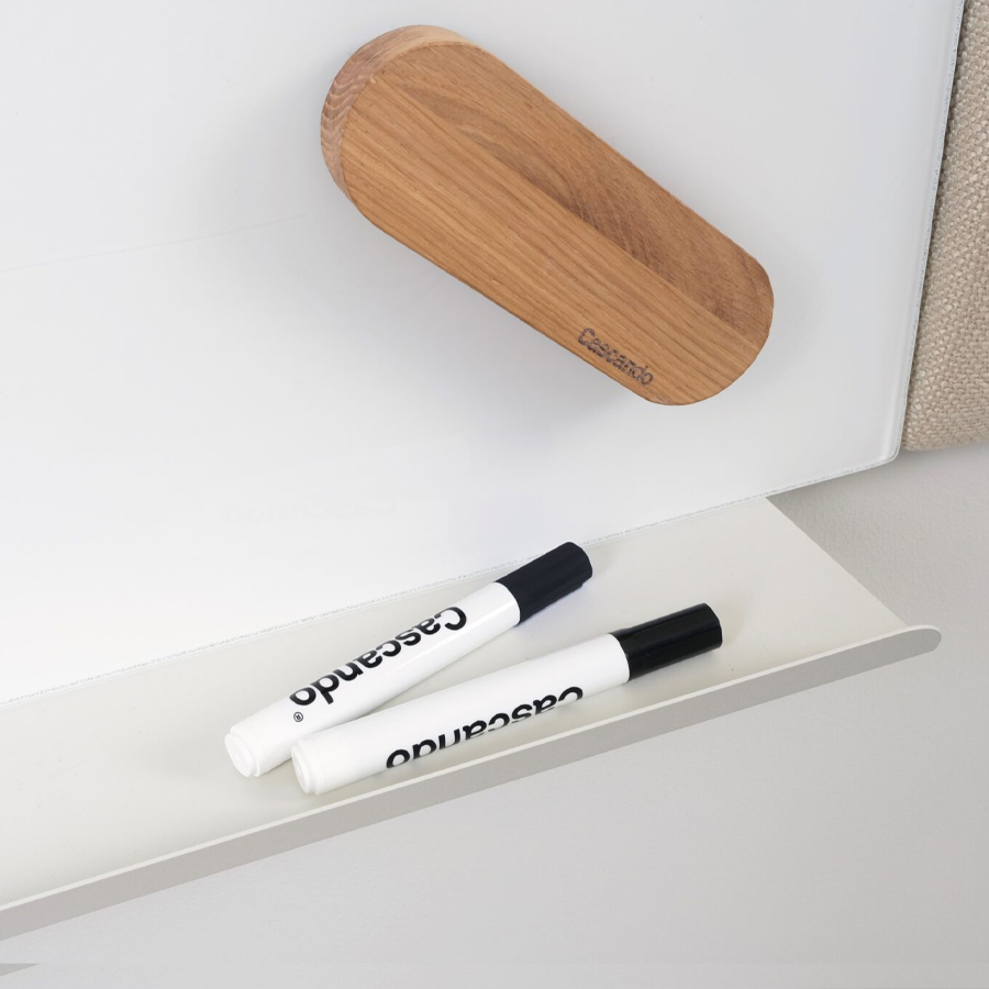 Cascando Pillow Grid Whiteboard | Zubehör: Tafelwischer und Marker
