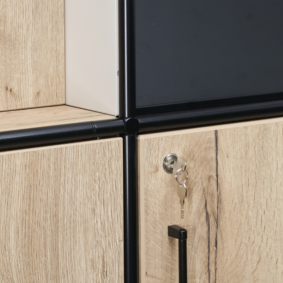 BOSSE Modul Space - Mobile Workstation - Detail Systemtür (Schloss gg. Aufpreis)