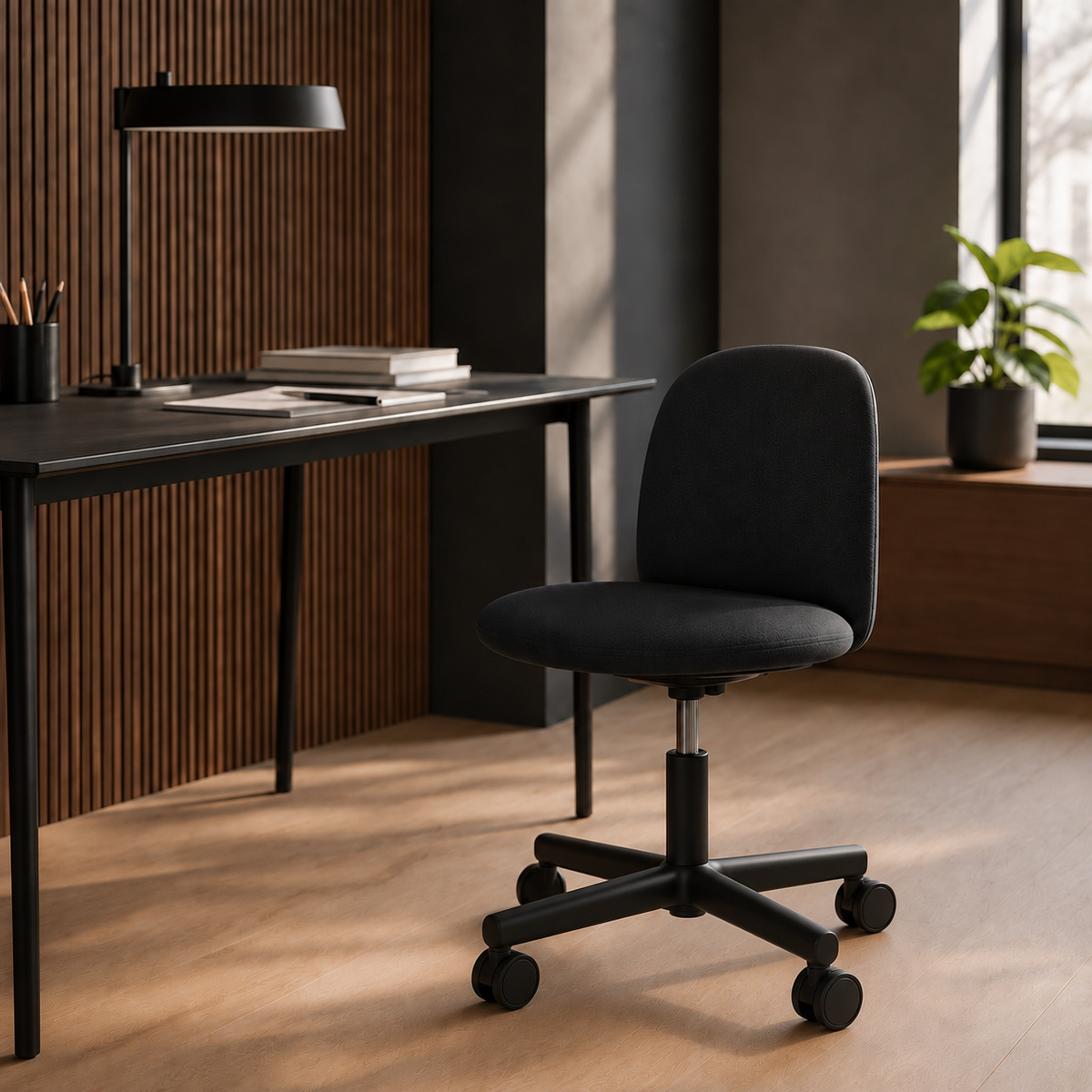 HAG Minu Cura Loop Black und Gestell Black