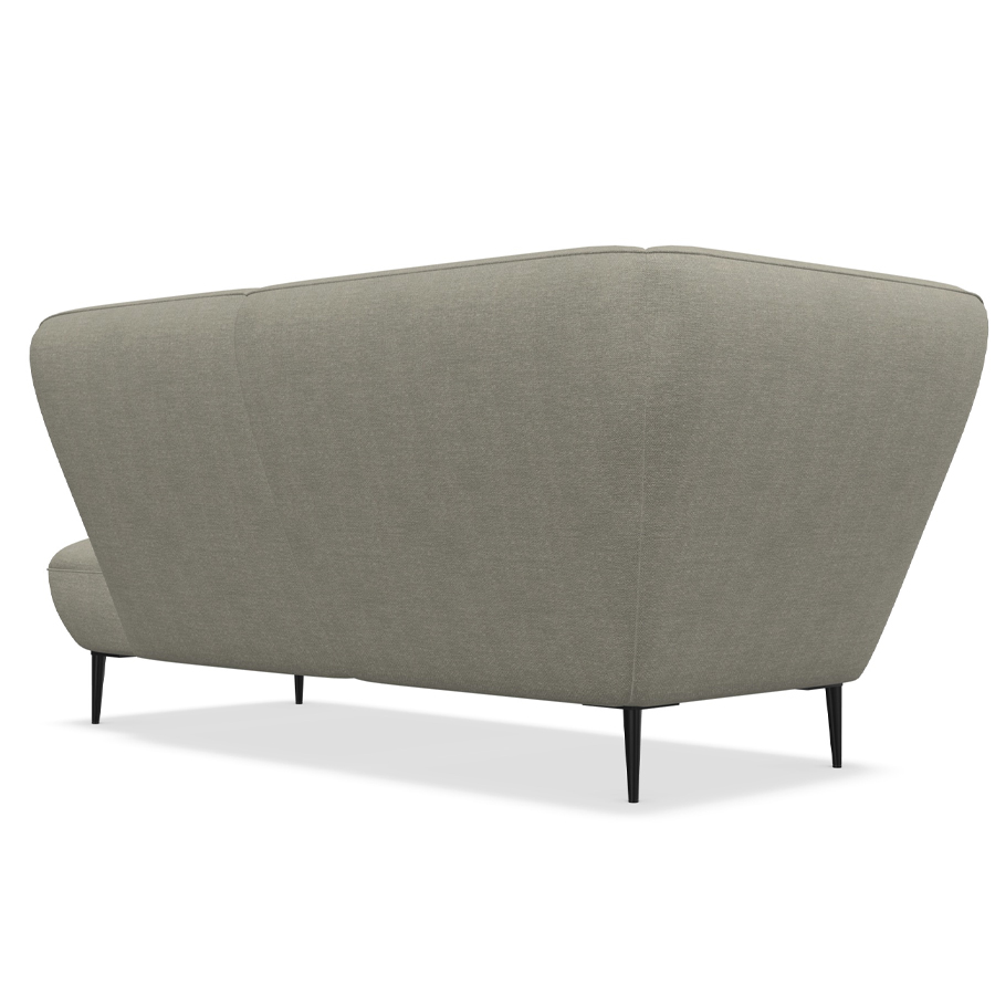 W. Schillig Chaiselounge Ella mit Metallfüßen - cream - Rückansicht