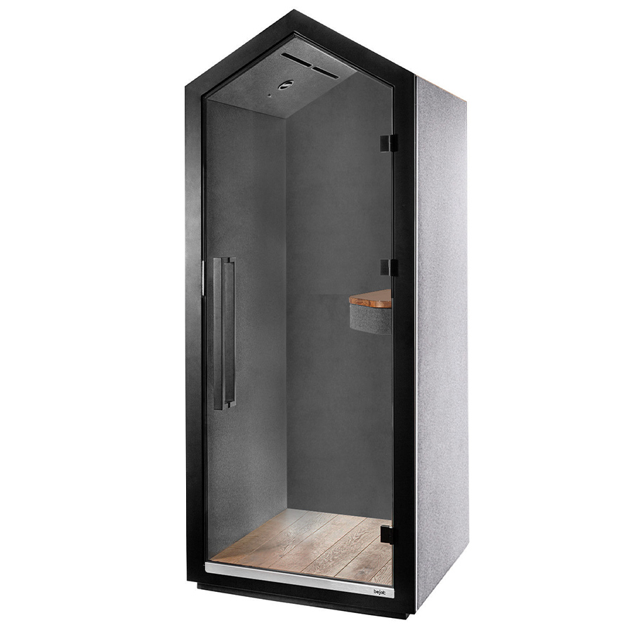 Bejot Treehouse Telefonbox Akustikkabine mit Außenwände Stoff Fenno 005 und Innen Fenno 004