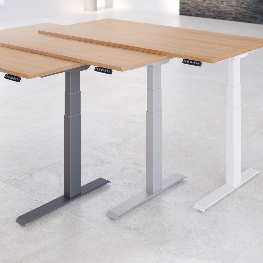 RWH RAPID Schreibtisch elektrisch verstellbar - Nussbaum - alle Gestelle