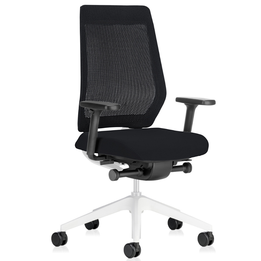 Interstuhl JOYCEis3 JC211 Bürostuhl Netzrücken mittelhoch Farbe schwarz hellgrau