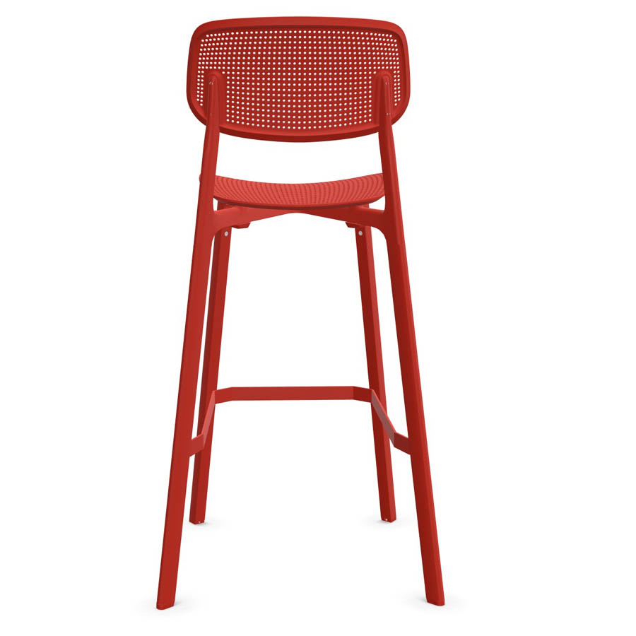 Kristalia COLANDER Barhocker rot koralle Bild 3