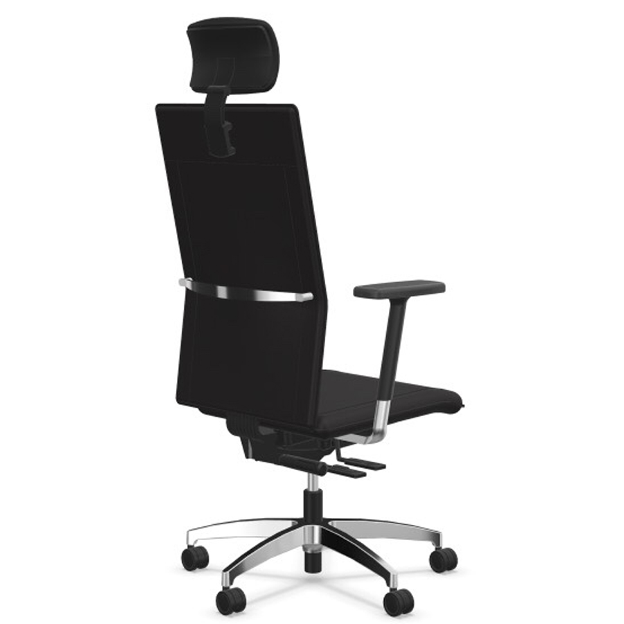 Dauphin Cento Miglia XXL - Bezug King schwarz mit Ergo-Nackenstütze - Rückseite