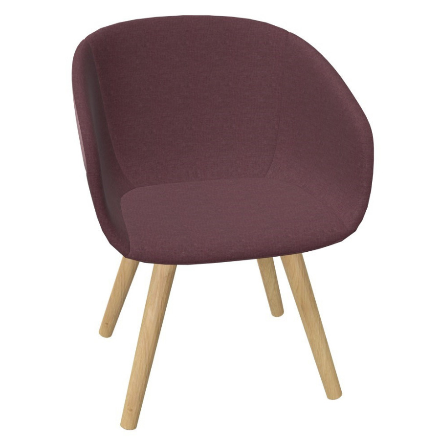 Bejot Oxco OX W 740 Sessel mit Holzbeinen - Frontansicht