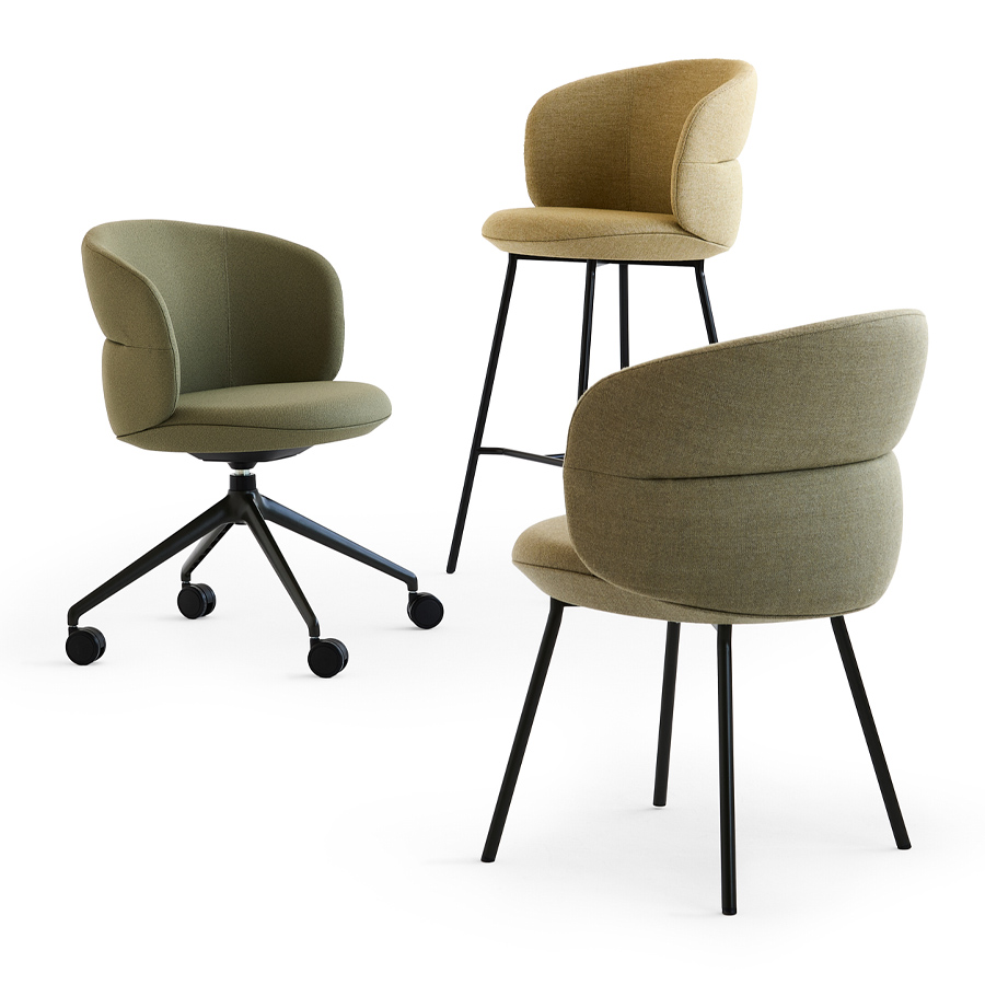 Noti Ekori Vierfußgestell schwarz, Bezug Capture 5102