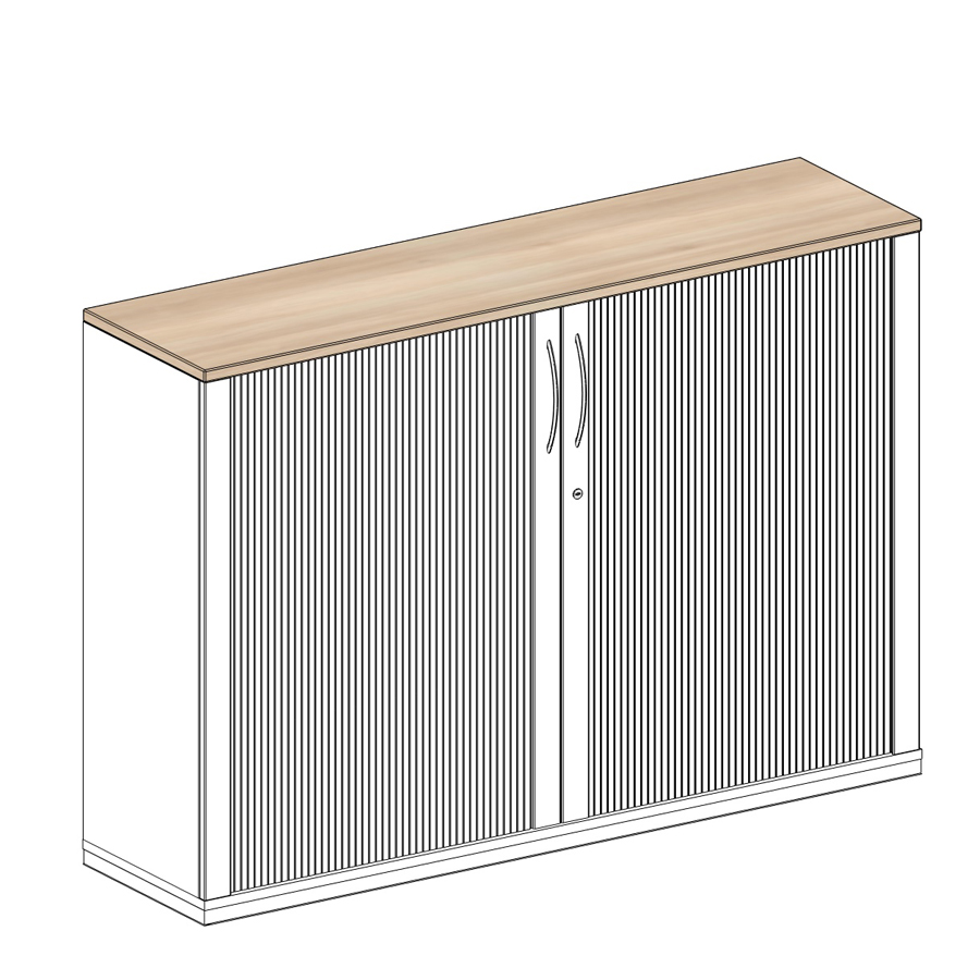 König + Neurath Acta Seitenrollschrank 3 OH 160x42x110 cm