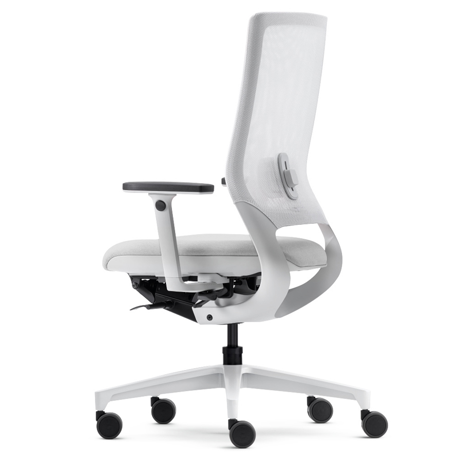 Klöber Mera 84 weiß mit Netzrücken - Rückansicht