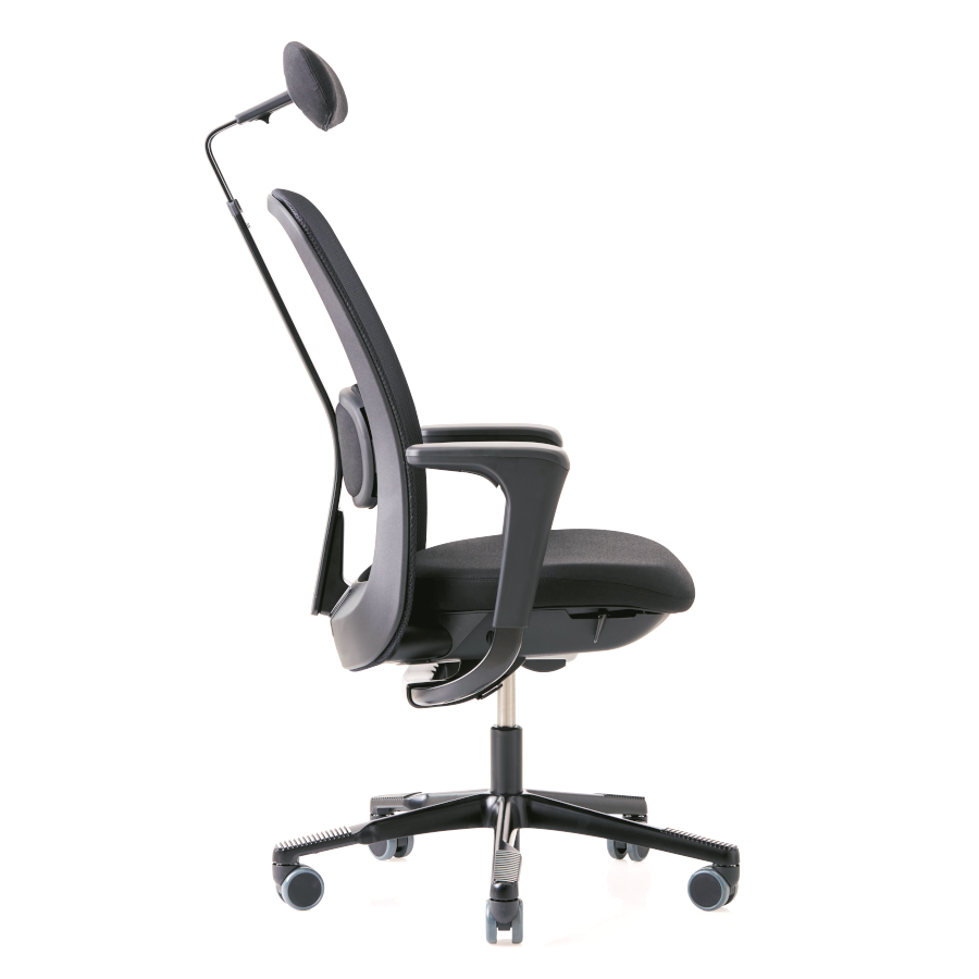 Hag SoFi Mesh schwarz mit Nackenstütze - Seitenansicht