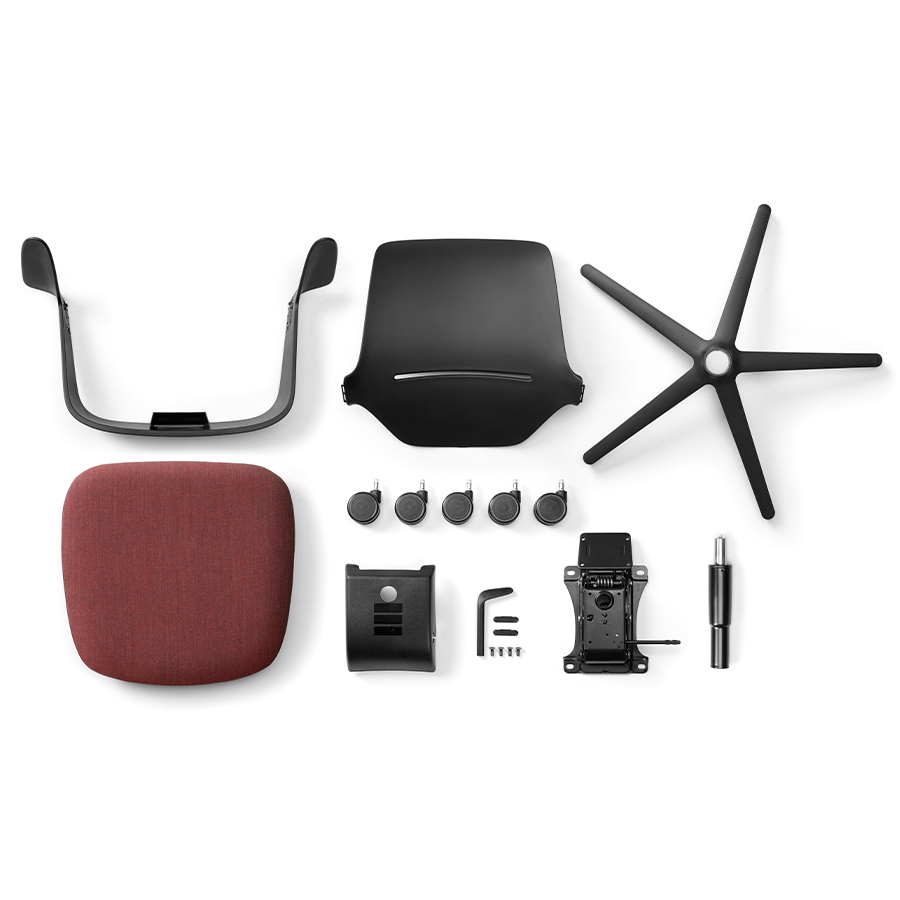 Profim TrilloPro Konferenzstuhl mit Rollen Einzelteile