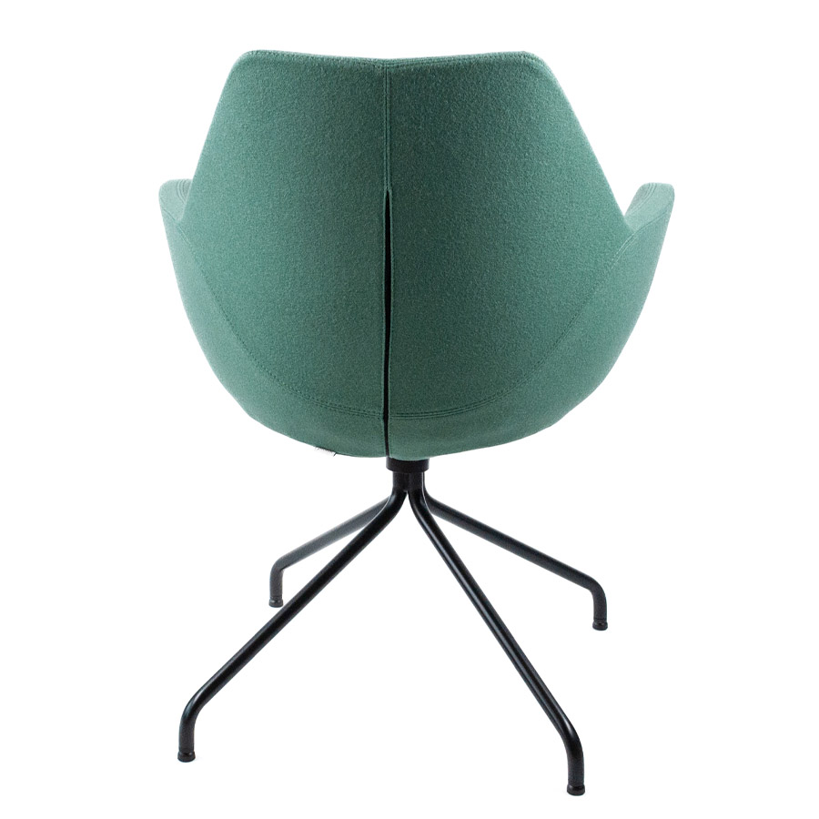 Profim Fan mit Spinnenfuß in Schwarz - Bezug Synergy LD049 - Naht in Stofffarbe