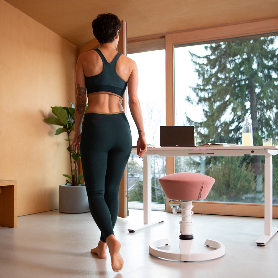 Aeris Swopper Select Wolle blassrosa - Gleiter - Gestell weiß -