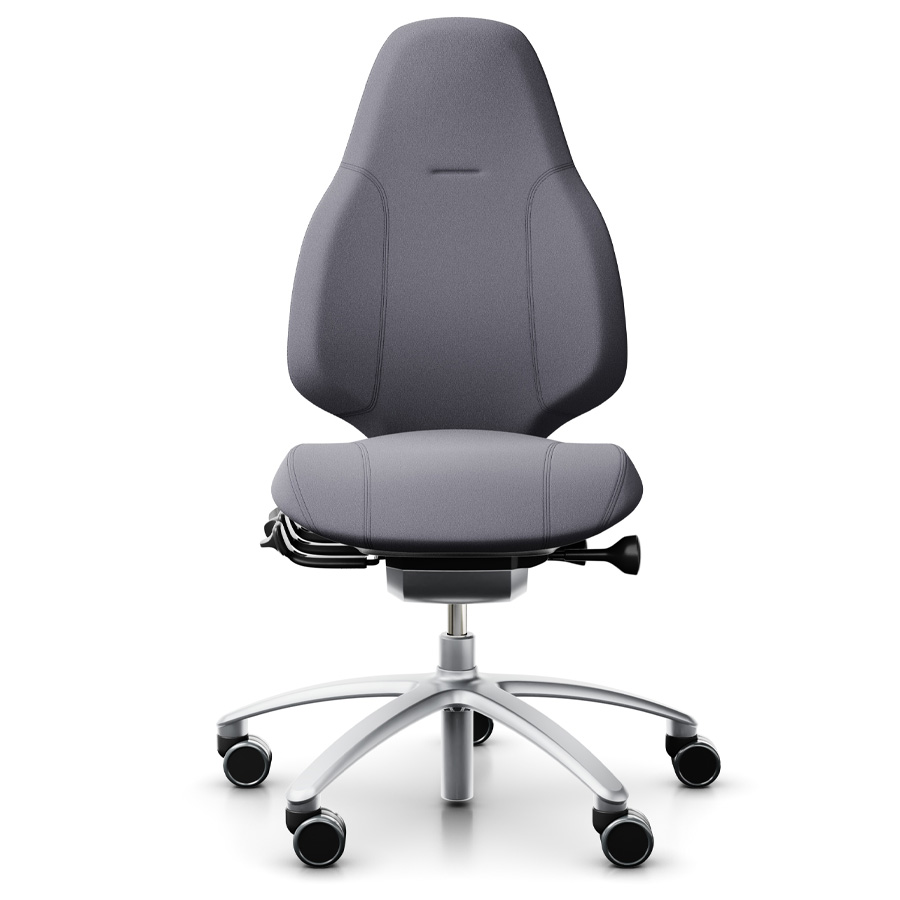 RH Mereo 220 mit hoher Rückenlehne - Stoff Xtreme hellgrau - Frontansicht