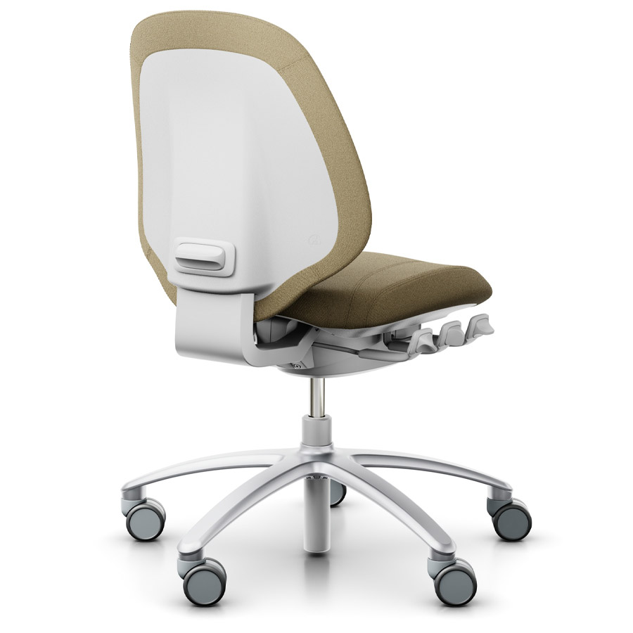 RH Mereo 200 silver grey mit halbhoher Rückenlehne - Capture beige - Rückansicht