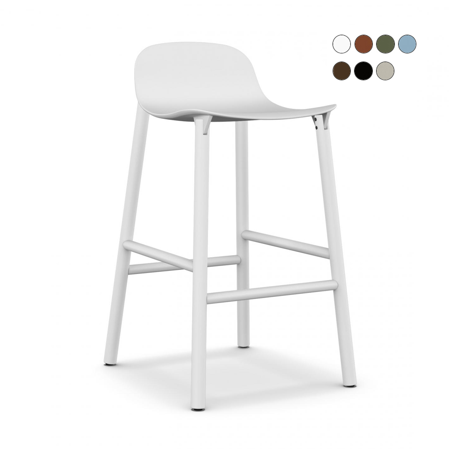 Kristalia Sharky Alu Barhocker