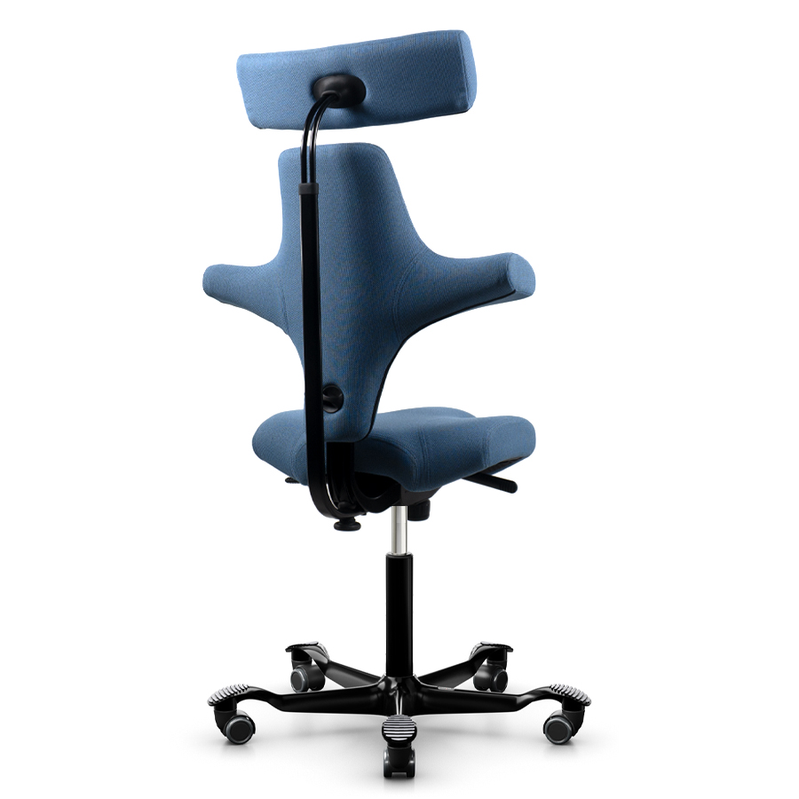 HAG CAPISCO 8107 | Stoff Cura blau | Gestell Schwarz | Nackenstütze