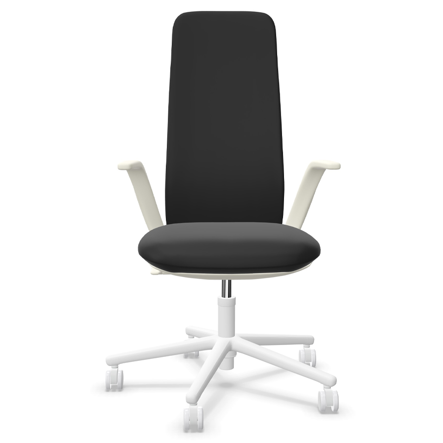 HAWORTH Nia Bürostuhl - Stoff Convert schwarz - Frontansicht