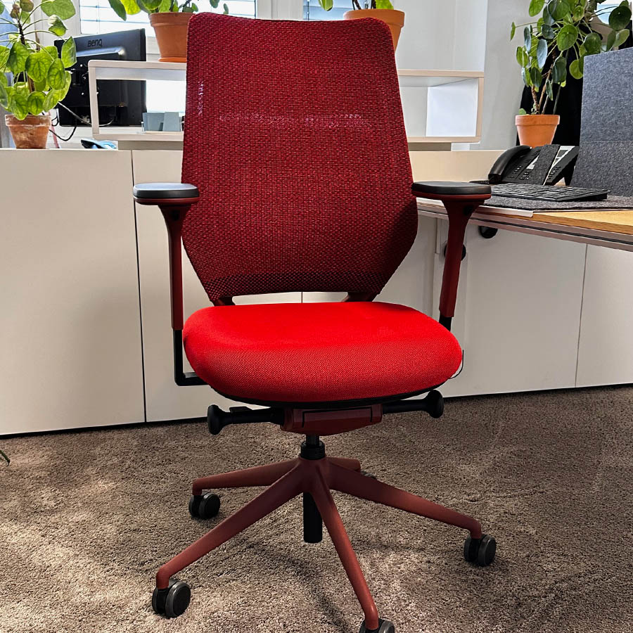 fm Asiento Bürodrehstuhl in Rot Komfort - Beispielbild