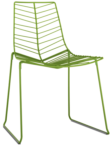 Arper Leaf Stuhl 1819 grün