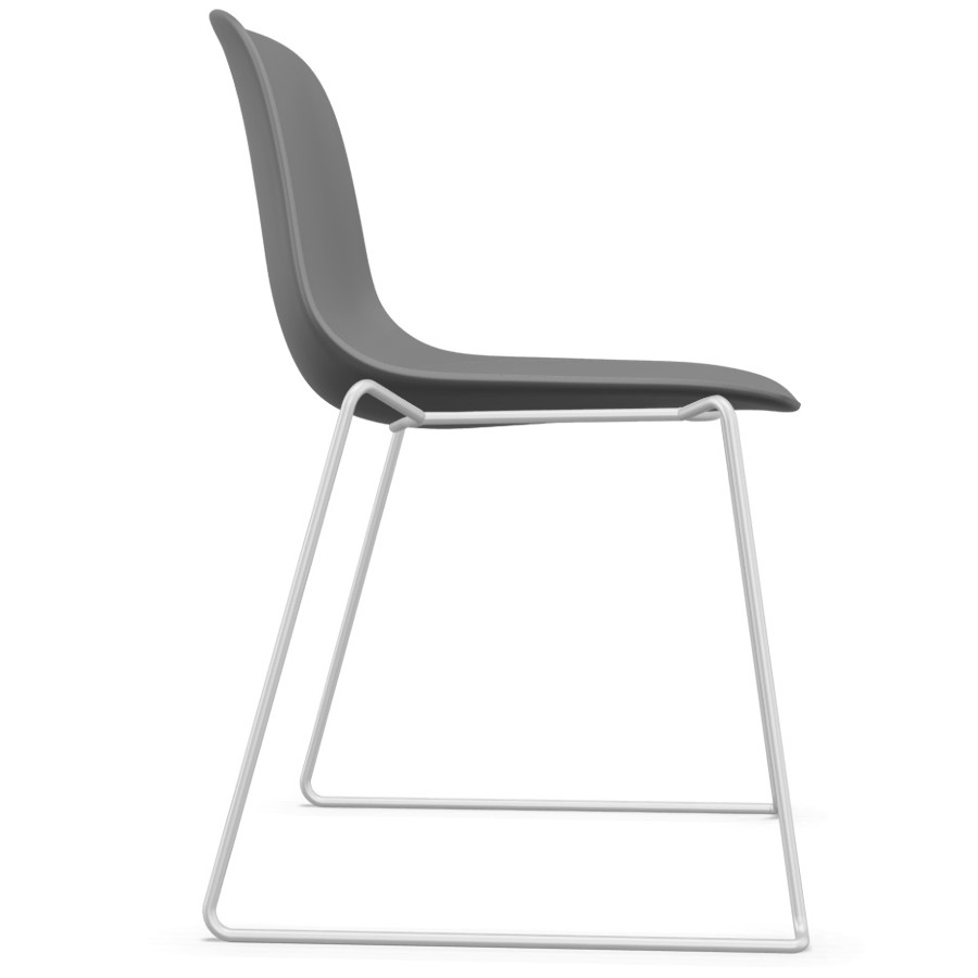 Lapalma SEELA S310 grau verchromt Seitenansicht