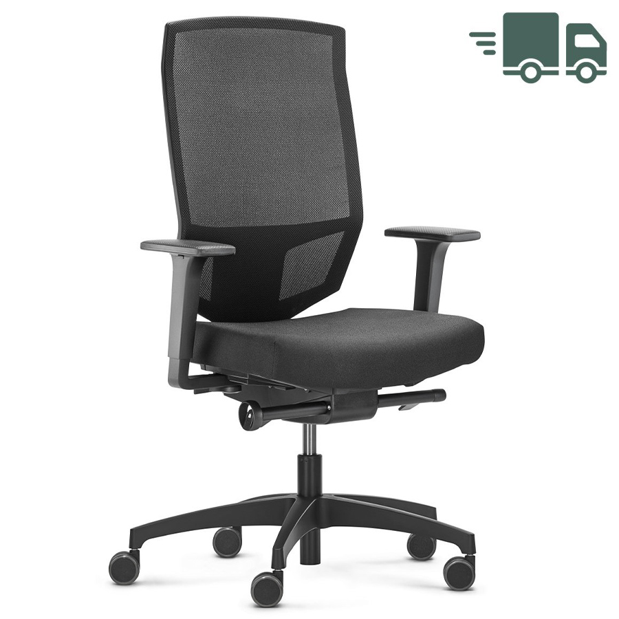 Dauphin @Just evo mesh in Schwarz mit Netz-Rückenlehne