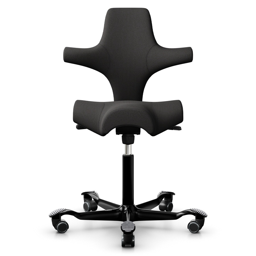 HAG Capisco 8106 | Bezug Capture 5501 charcoal | Gestell schwarz