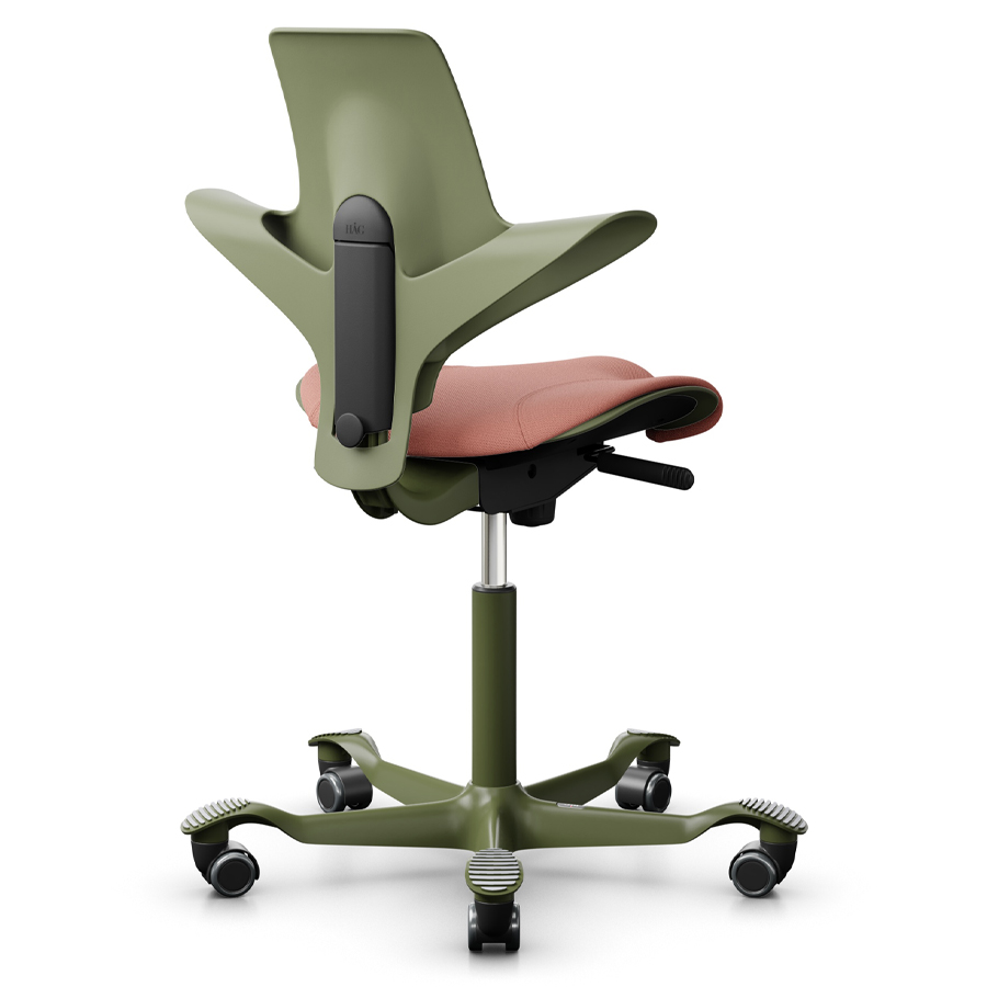 HAG CAPISCO PULS 8020 | Schale Moss | Bezug Select rosa | Gestell Moss Grey