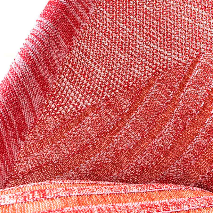 Haworth Cardigan Lounge | Strick rot | Nahaufnahme
