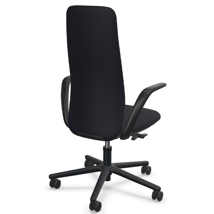 HAWORTH Nia schwarz hohe Rückenlehne - Rückansicht