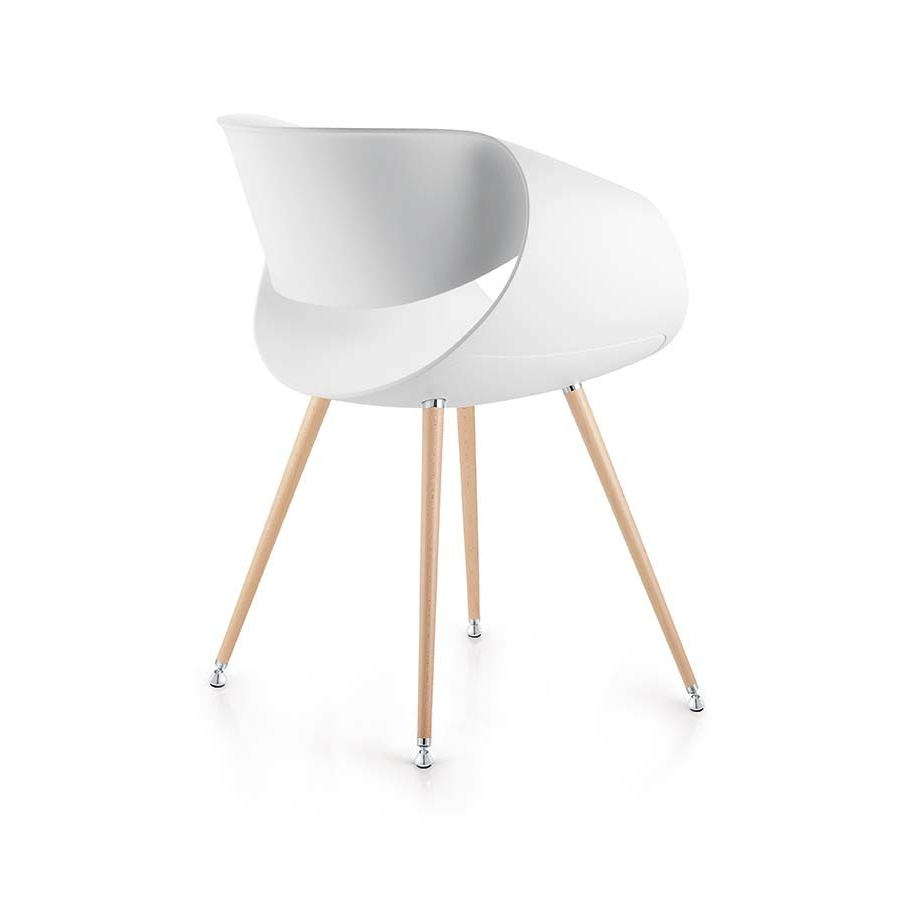 Züco Little Perillo PT 032 weiß Buche Rückansicht