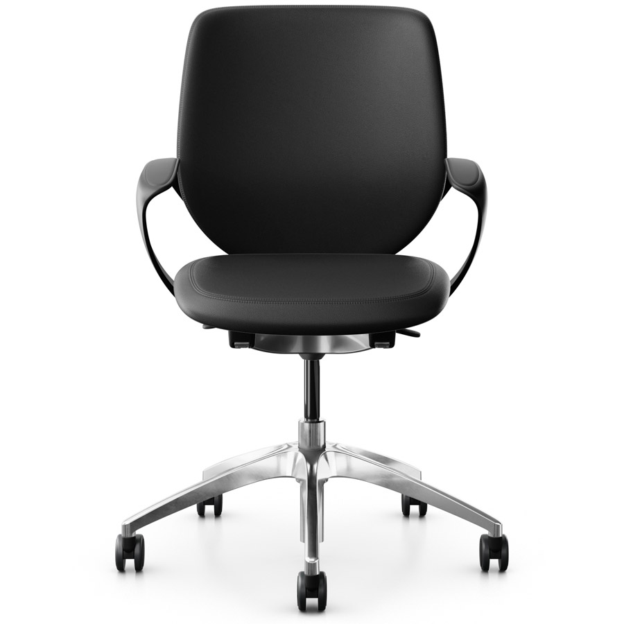 Giroflex 313 Drehstuhl mit Polsterrücken - Frontansicht