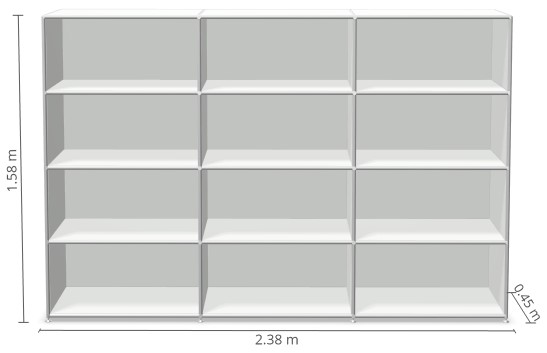 Bemassung-Bosse-Modul-Space-Regal-4OH-3FB