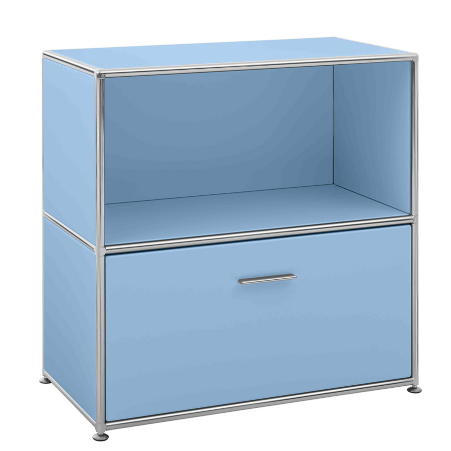 Bosse Solutions Sideboard | Lack seidenmatt 0755 hellblau | 1 Auszug