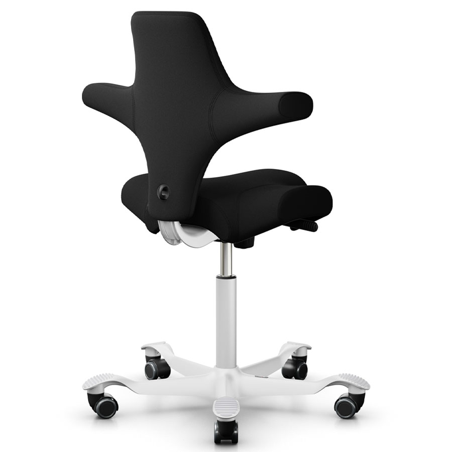 HAG CAPISCO 8106 Stoff Xtreme schwarz mit Sattelsitz - Gestell weiß