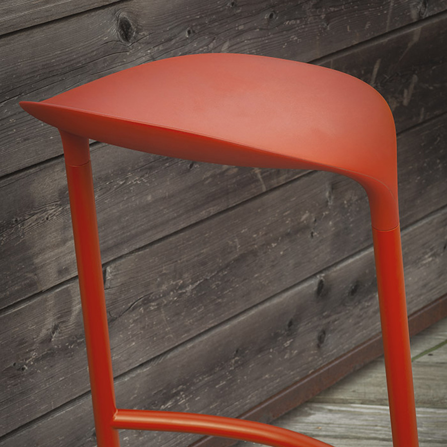 lapalma CROSS Barhocker S452 fixe Höhe 80 cm - mattone - Beispielbild Outdoor