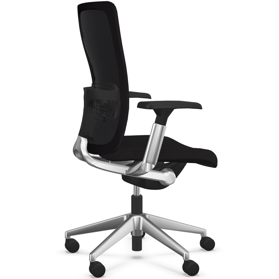 HAWORTH Zody (Comforto 89) Bürodrehstuhl schwarz mit Polsterrücken und Alugestell