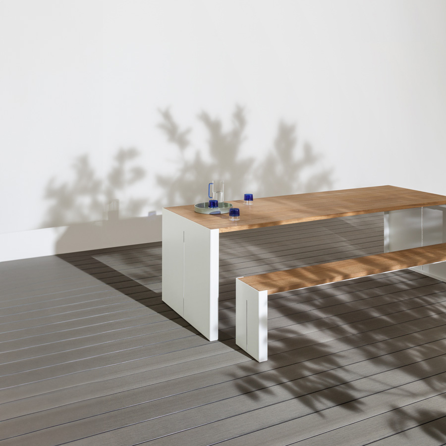 lapalma Panco 193 Outdoor Sitzbank Gestell weiß