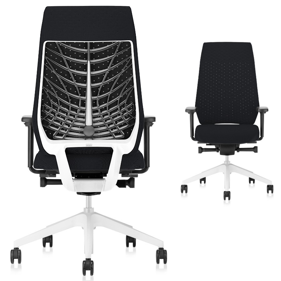 Interstuhl JOYCEis3 JC317 Bürostuhl mit Softback hoch Farbe schwarz hellgrau