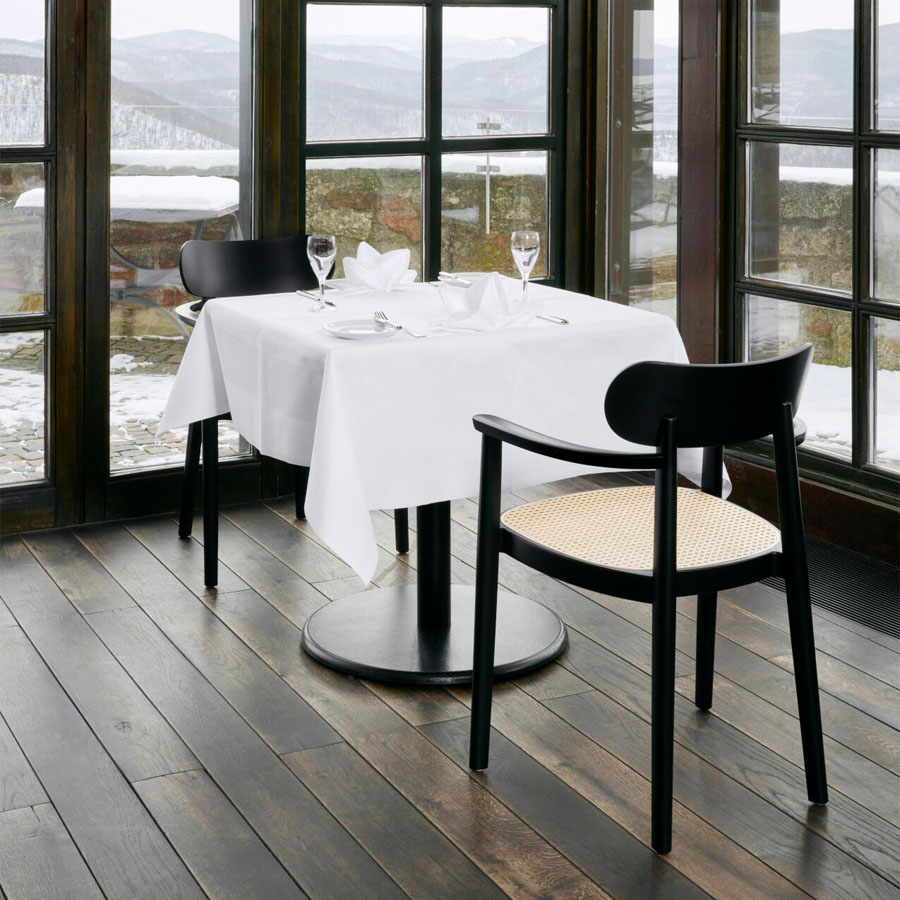 THONET 118 FV Holzstuhl mit Armlehnen | Rohrgeflecht-Sitz | Beispielbild