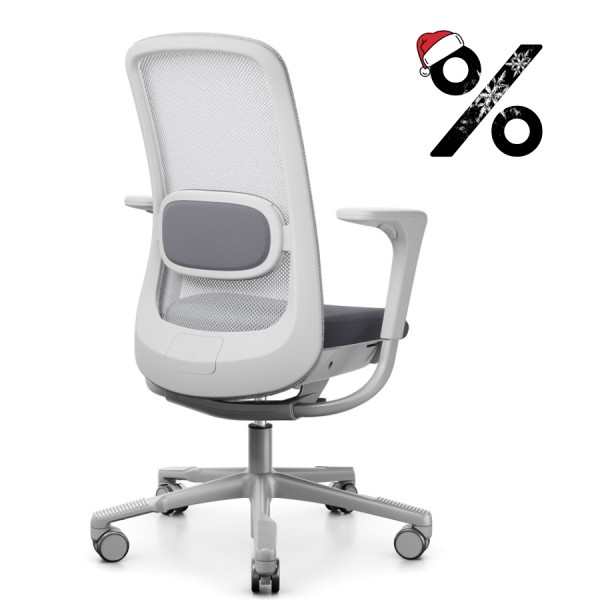 Abverkauf: HAG SoFi Mesh 7500 | 2D Armlehnen mit SlideBack Funktion | Grau günstig online kaufen