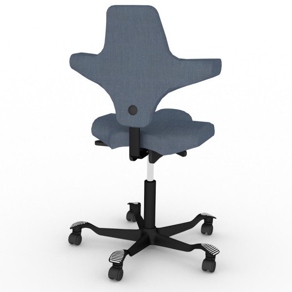 HAG CAPISCO 8106 Bürostuhl - Stoff Remix blau - Rückansicht