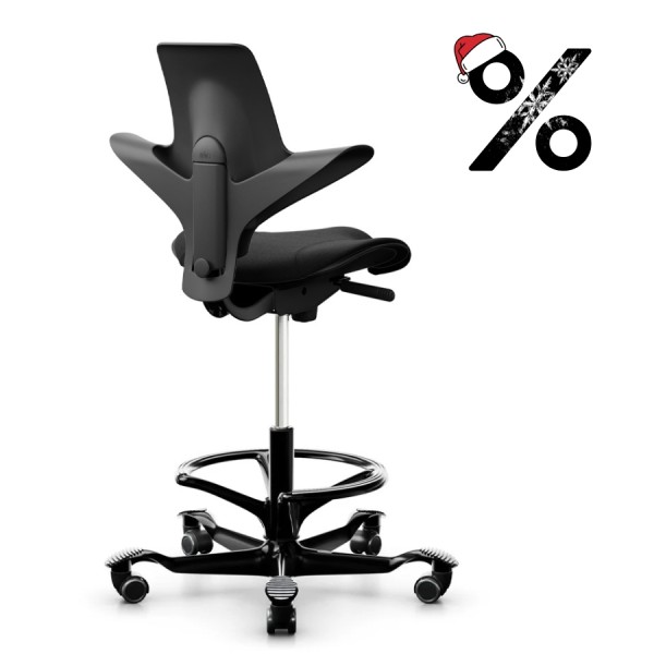 HAG CAPISCO PULS 8020 | Stehhilfe mit Fußring | Stoff Cura | Black Edition günstig online kaufen