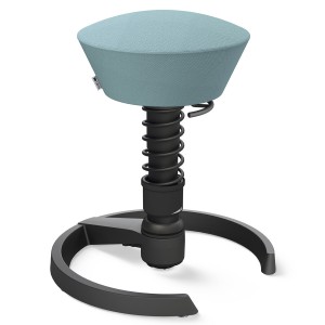 Aeris Swopper Select Wolle pastellblau - Gleiter - Gestell schwarz - Standardfeder Aeris Swopper Select Wolle pastellblau - Gleiter - Gestell schwarz - Standardfeder