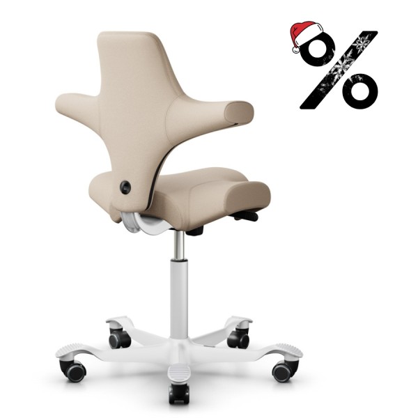 HAG CAPISCO 8106 Stoff Select hellbeige mit Sattelsitz - Gestell 