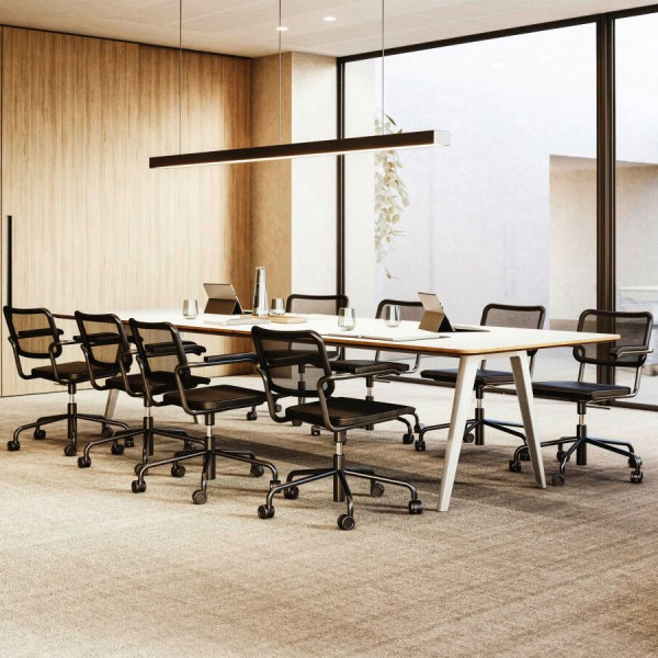 THONET Drehsessel S 64 VDR Dark Melange mit Armlehnen | Rohrgeflecht-Sitz | Gestell schwarz THONET Drehsessel S 64 VDR Dark Melange mit Armlehnen | Rohrgeflecht-Sitz | Gestell schwarz